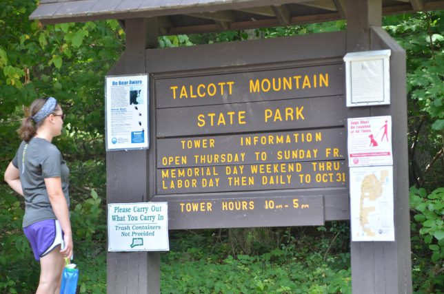 Talcott Mountain Trail Head