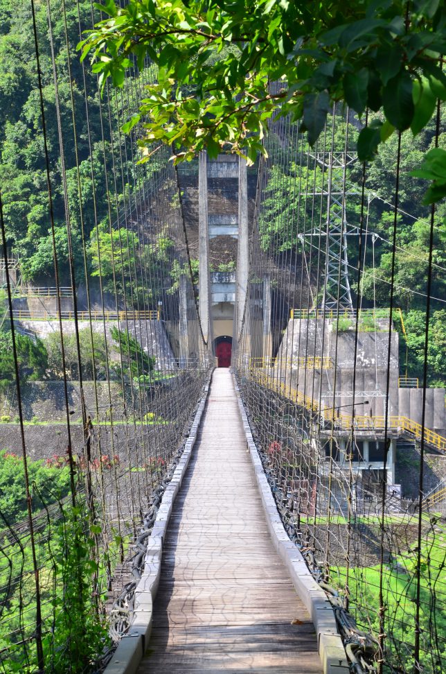 An old bridge alongside the trial