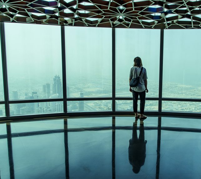 On top of the world -- I mean the Burj Kalifa