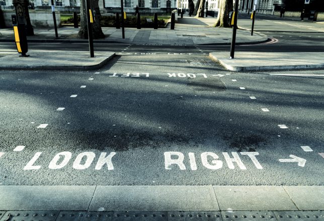 The signs reminding people which way to look for oncoming cars amused me too